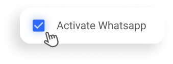Activate whatsapp notifications