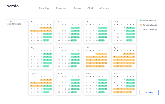 Central booking calendar