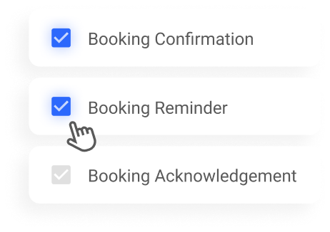 automation of booking notifications
