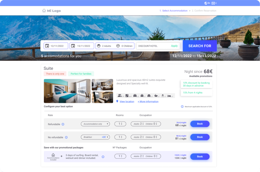 booking engine avirato software hotels