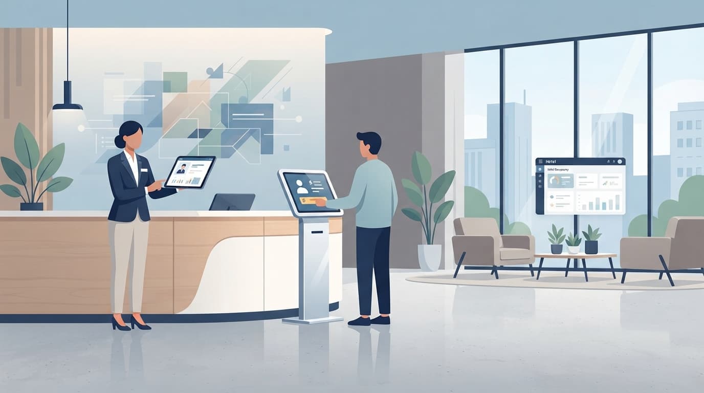 Check-in online y recepción automática en un hotel mediante software de gestión hotelera