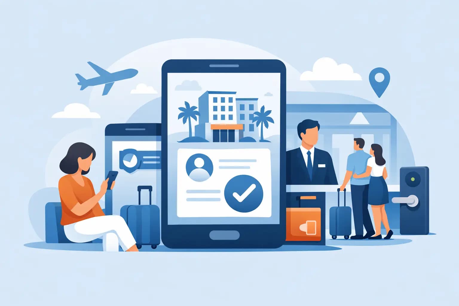 Online check in for hotels sin fricción
