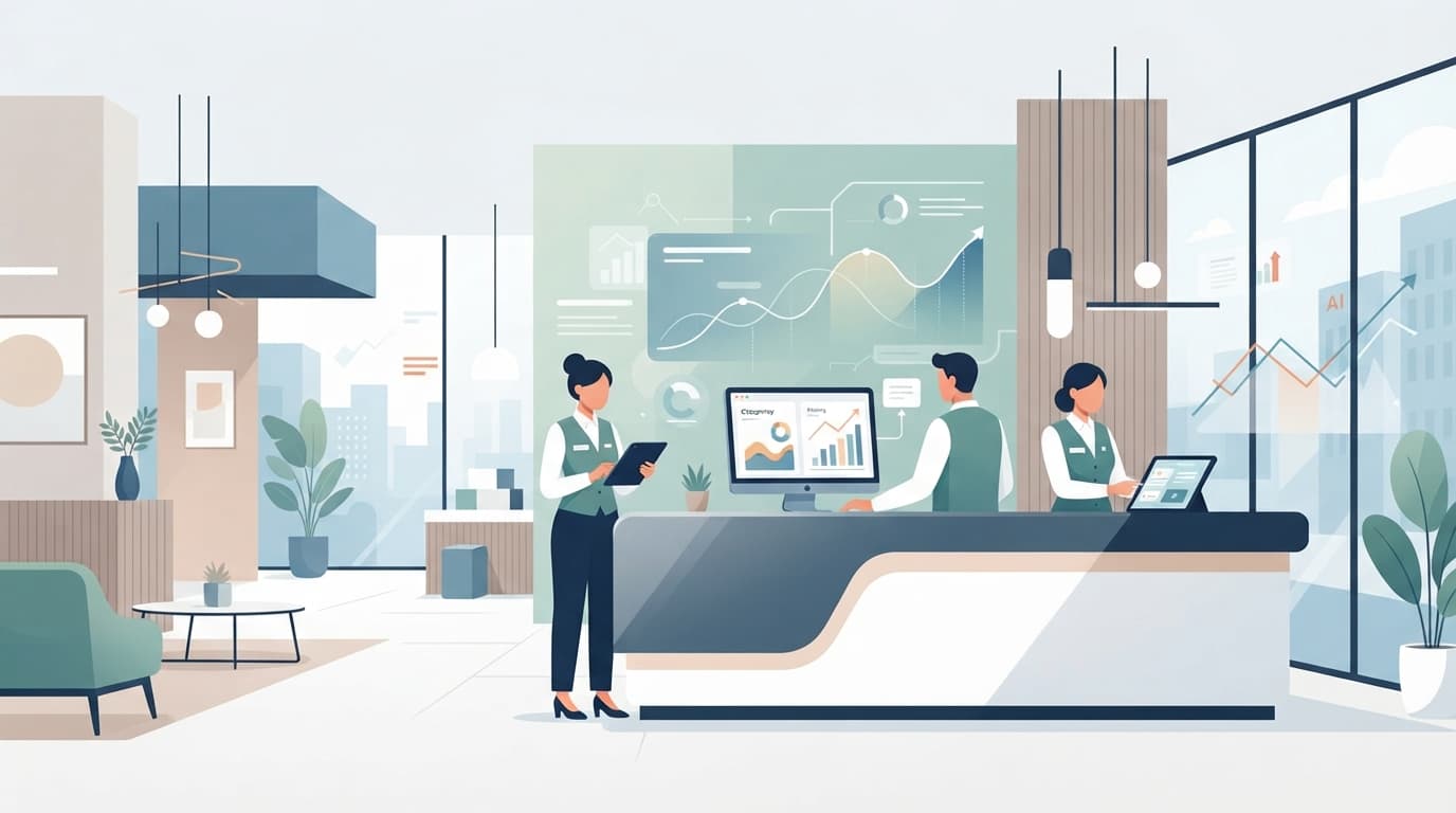 Panel de revenue management con precios inteligentes e IA para hoteles