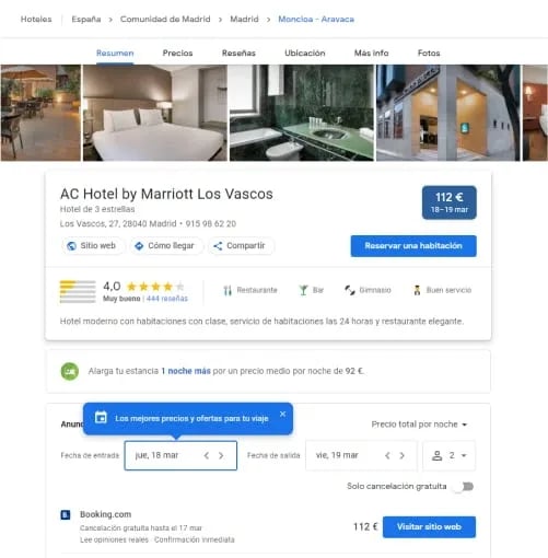 Google Business Profile and channel manager