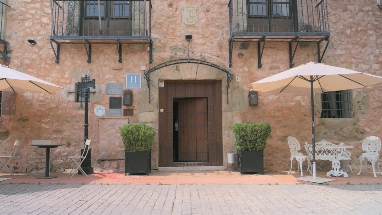 Facade of Hotel Salinas de Imón, in Sigüenza