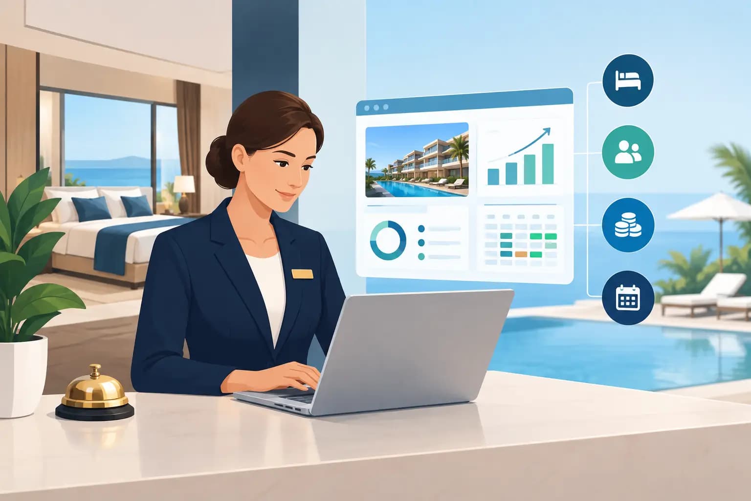 Gestión hotelera para ganar control e ingresos