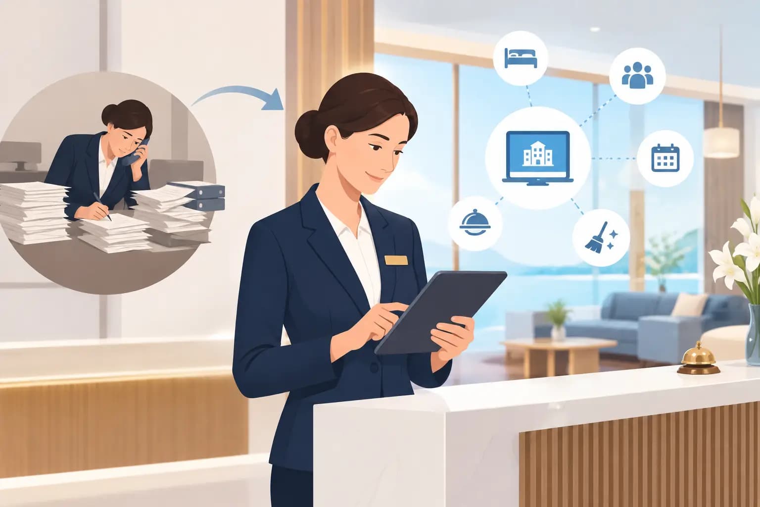 Cómo reducir tareas manuales en un hotel