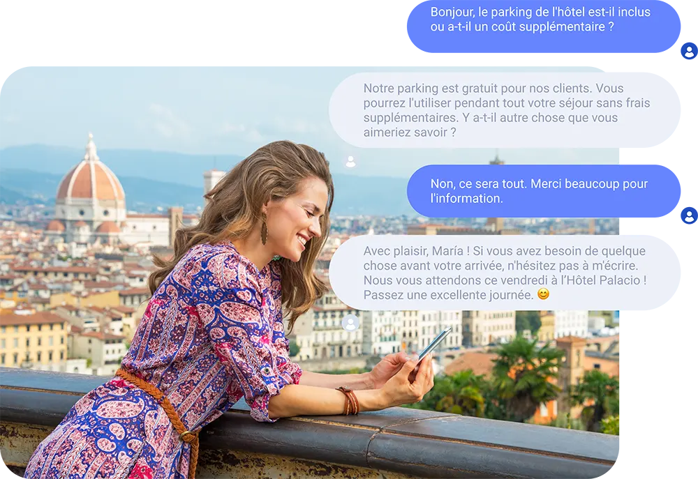 Assistant virtuel pour hotels