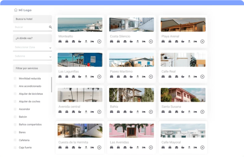 Central de reservas para asociaciones