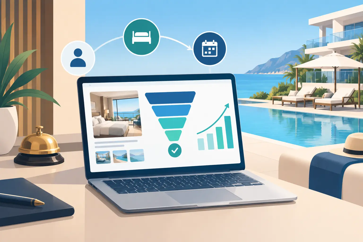 Medir conversión web hotel para vender más