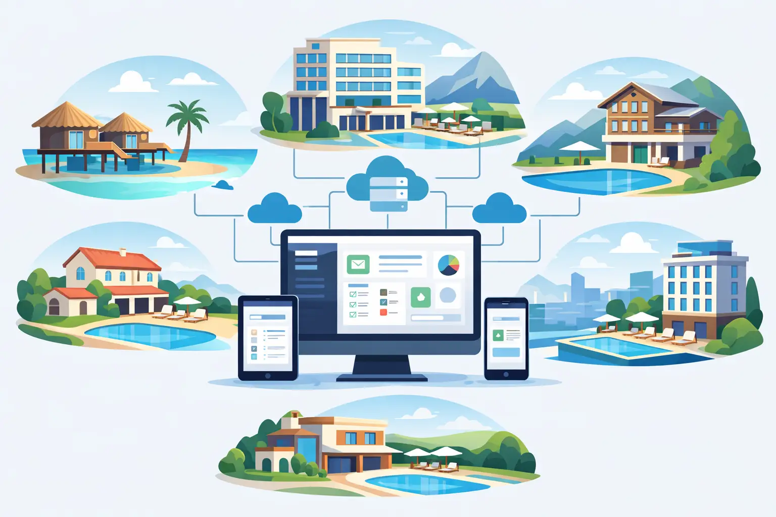 Software para cadena hotelera que centraliza
